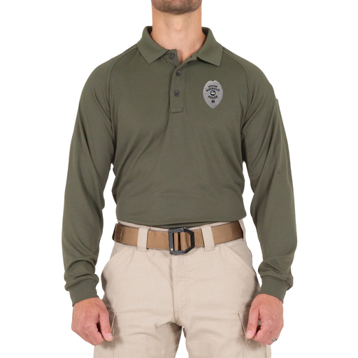 Parkview Health Police Embroidered Admin Long Sleeve Polo for Men