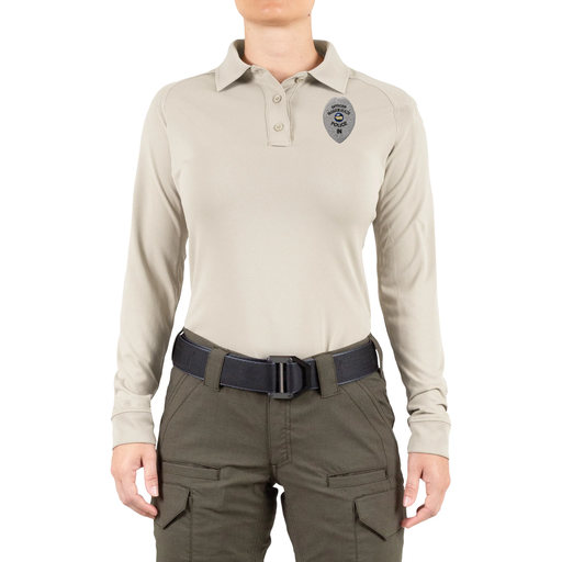 Parkview Health Police Embroidered Admin FST Long Sleeve Polo for Women
